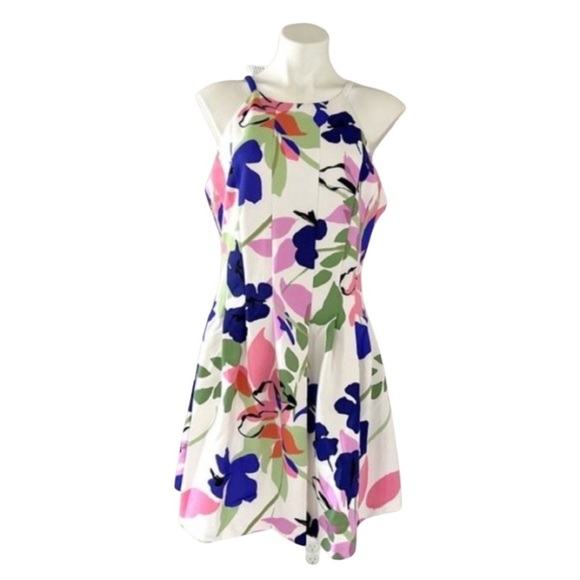 Vince Camuto Dresses | Nwt Vince Camuto Floral Fit & Flare Dress Size 14 | Color: Purple/White | Size: 14 | Pm-78237278's Closet